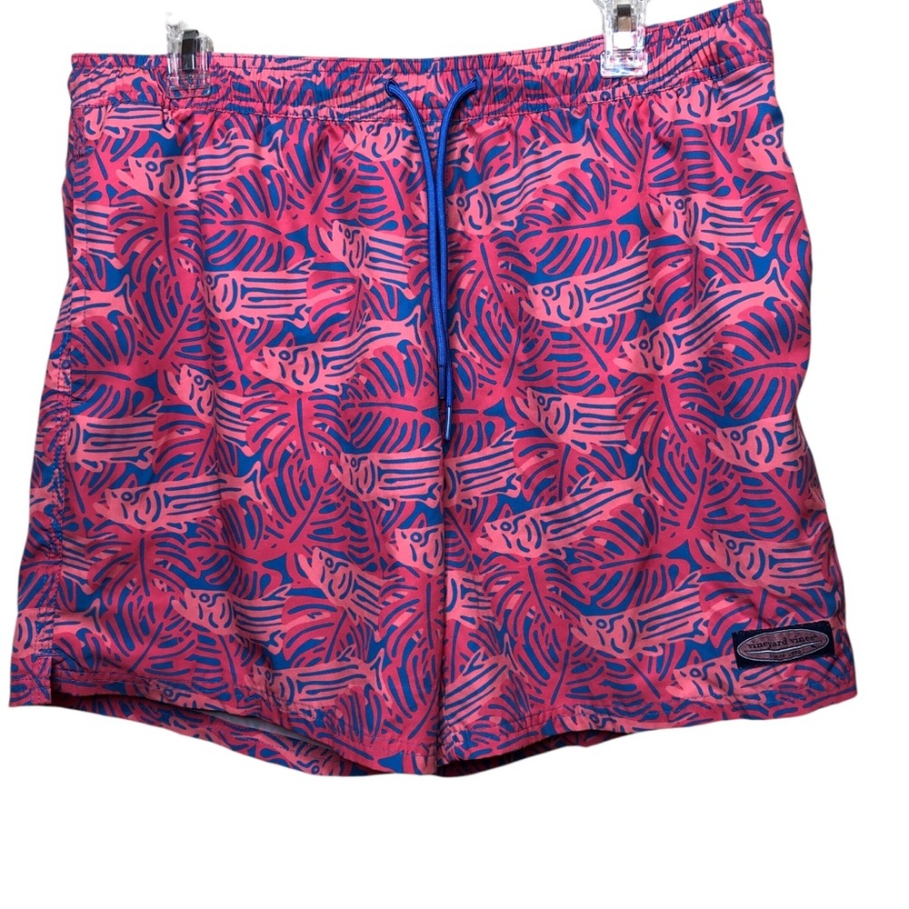 Vineyard Vines Mens Swim Trunks Size Large Fish Preppy Coastal Beach The Cape